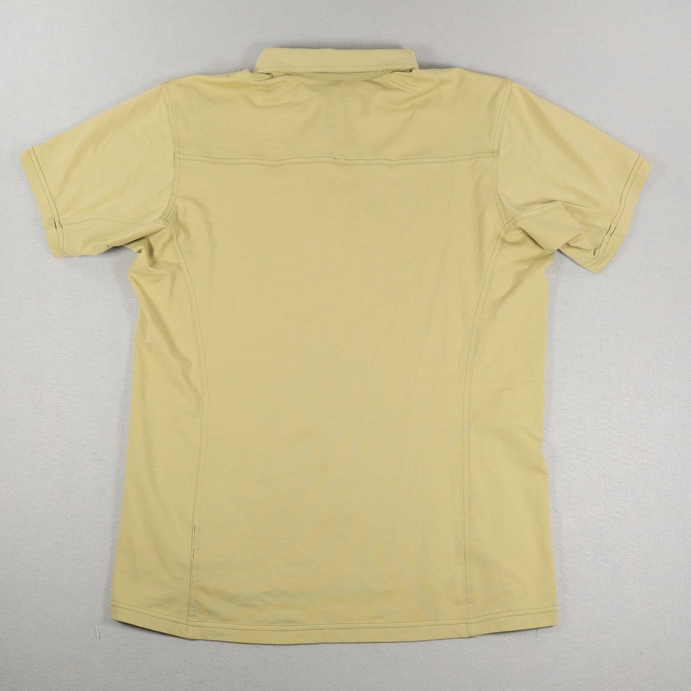 Arc'teryx Mens Polo Shirt Captive Short Sleeve Pocket Tan Khaki Size M Gorpcore image 7
